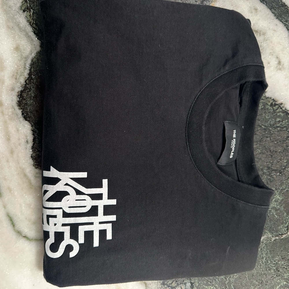 The kooples black and white side logo short sleeve  T-shirt size small - Picture 3 of 3
